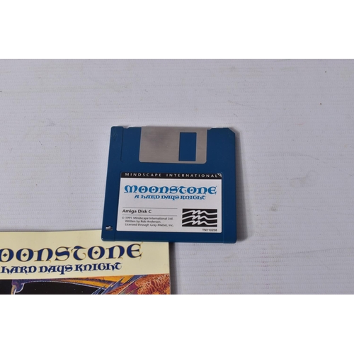 225 - MOONSTONE A HARD DAYS KNIGHT, rare and desirable Amiga RPG game, includes all disks and mannual, con... 