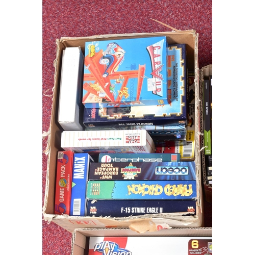 234 - LARGE QUANTITY OF AMIGA GAMES, three boxes containing over one hundred and thirty officially release... 