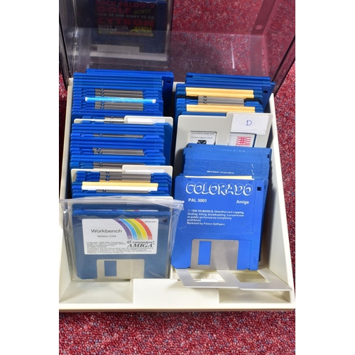 234 - LARGE QUANTITY OF AMIGA GAMES, three boxes containing over one hundred and thirty officially release... 