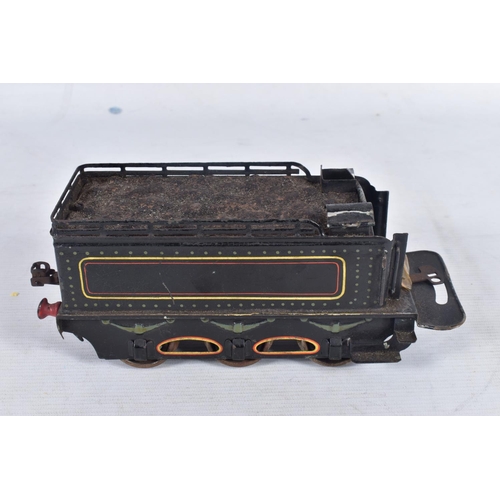 237 - A BING GAUGE ONE LIVE STEAM 4-4-0 LOCOMOTIVE AND TENDER, not tested, No.1902, lined black livery, ap... 