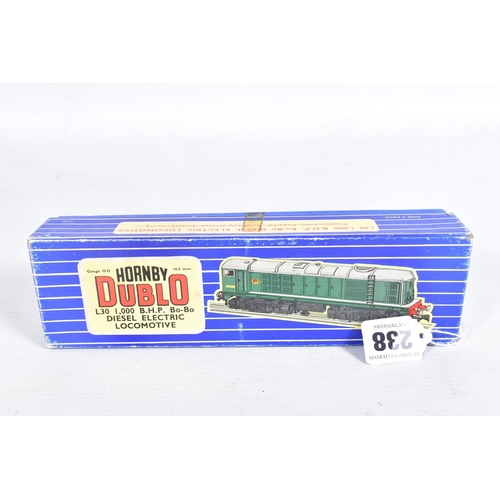 238 - TWO BOXED HORNBY DUBLO LOCOMOTIVES, Class 4MT Standard Tank No.80054, B.R. lined black livery (EDL18... 