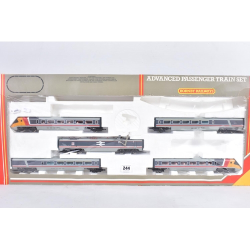 244 - A BOXED HORNBY RAILWAYS OO GAUGE ADVANCED PASSENGER TRAIN SET, 'City of Derby' No.R543, complete wit... 