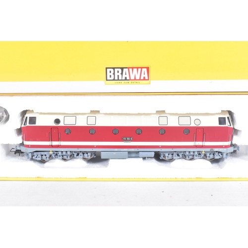 250 - TWO BOXED BRAWA HO GAUGE D.R. DIESEL LOCOMOTIVES, Class BR 119 (41106) and Class V15 Shunter (42606)... 