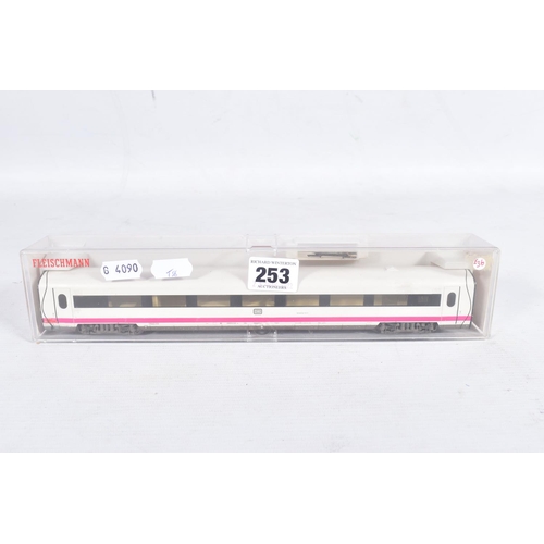 253 - A BOXED FLEISCHMANN HO GAUGE D.B. ICE THREE CAR SET, No.4460, with three additional individually box... 