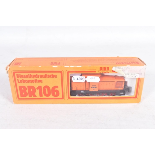 255 - FOUR BOXED PIKO HO GAUGE LOCOMOTIVES, D.B. Class 104 electric (51006), D.R. ClassE44  No. BR244 elec... 