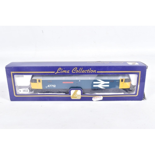 268 - A BOXED LIMA OO GAUGE CLASS 47 LOCOMOTIVE, 'Lady Diana Spencer' No.47 712, B.R. blue large logo live... 