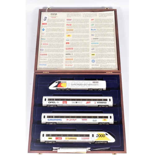 275 - A BOXED FLEISCHMANN HO GAUGE ZUGSET 2000 LIMITED EDITION D.B. ICE FOUR CAR TRAIN PACK, No.1999, limi... 