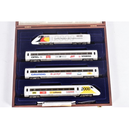 275 - A BOXED FLEISCHMANN HO GAUGE ZUGSET 2000 LIMITED EDITION D.B. ICE FOUR CAR TRAIN PACK, No.1999, limi... 