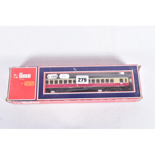 279 - A BOXED LIMA GOLDEN SERIES HO GAUGE D.B. T.E.E. INTERCITY ZUG SET, No.109728 G, comprising Class 103... 