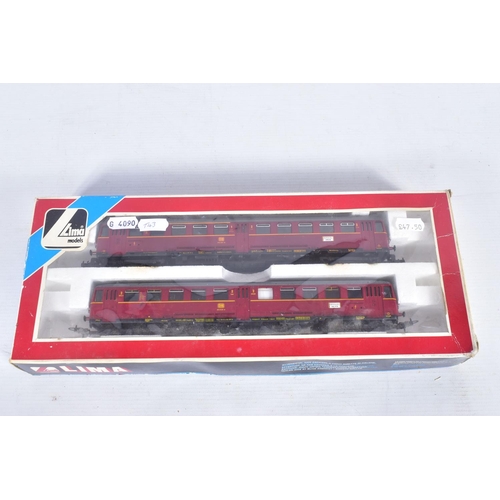 284 - A BOXED LIMA HO GAUGE D.B. CLASS 515 DIESEL RAILBUS, AND UNPOWERED CLASS 815 DRIVING TRAILER SET, No... 