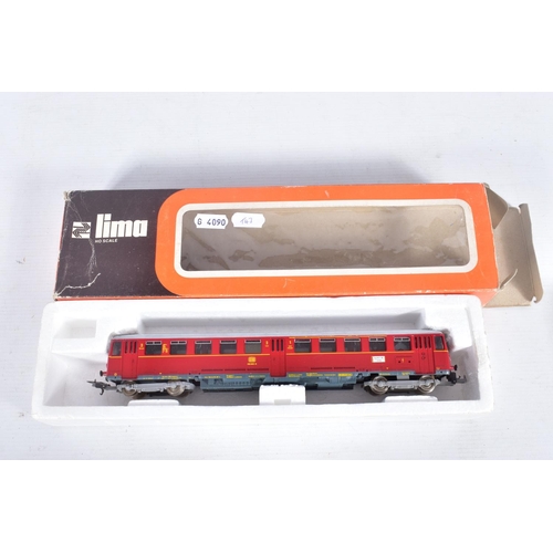 284 - A BOXED LIMA HO GAUGE D.B. CLASS 515 DIESEL RAILBUS, AND UNPOWERED CLASS 815 DRIVING TRAILER SET, No... 