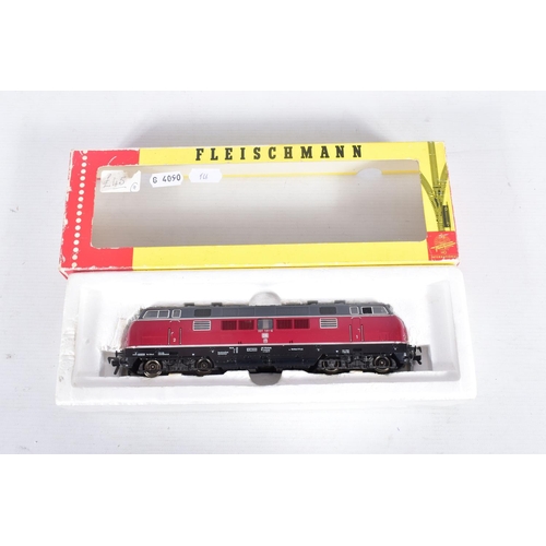 295 - SEVEN BOXED HO GAUGE D.B. DIESEL LOCOMOTIVES, Fleischmann Class 218 (4236),Class 221 (x 3) (4235), H... 