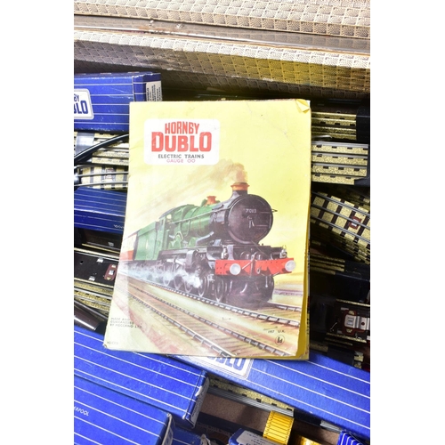 308 - A QUANTITY OF  BOXED HORNBY DUBLO ROLLING STOCK AND ACCESSORIES, to include boxed TPO set, appears c... 