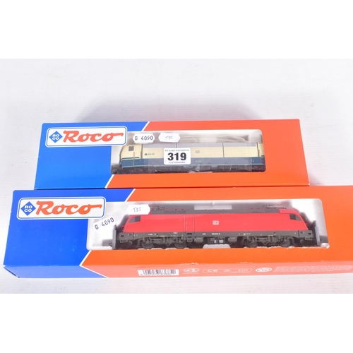 319 - TWO BOXED ROCO HO GAUGE D.B. ELECTRIC LOCOMOTIVES, Class 181, No.43693, Class 182, No.63685, both EX... 