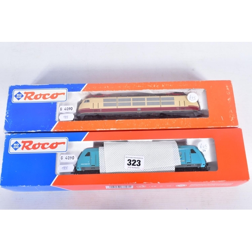 323 - TWO BOXED ROCO HO GAUGE D.B. ELECTRIC LOCOMOTIVES, Class 101 in Bayer livery, No.63723 and Class 103... 