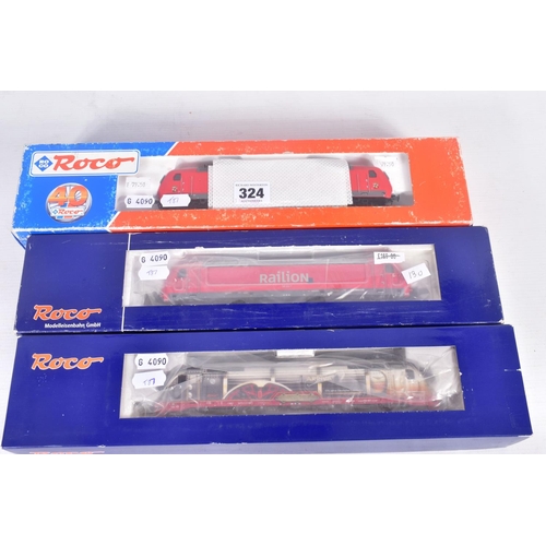 324 - THREE BOXED ROCO HO GAUGE D.B. ELECTRIC LOCOMOTIVES, Class 145, No. 63561, Class 183 in Anniversary ... 