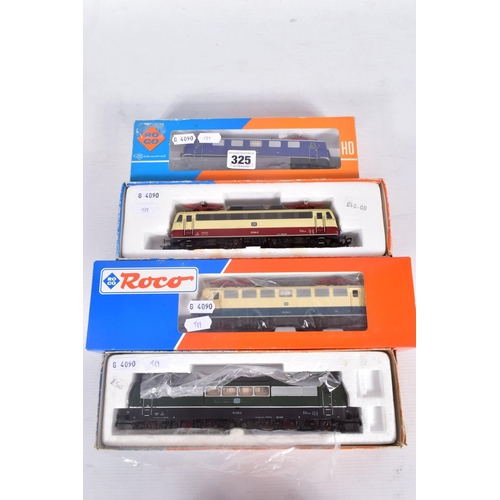 325 - FOUR BOXED ROCO HO GAUGE D.B. ELECTRIC LOCOMOTIVES, Class E41, No.43636, Class 112, No.04138S, Class... 