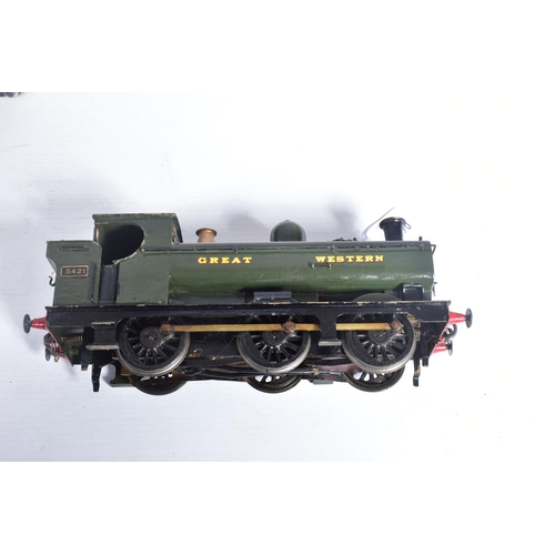 328 - AN UNBOXED METAL KIT BUILT O GAUGE G.W.R. CLASS 5400 PANNIER TANK LOCOMOTIVE, No.5421, has been cons... 