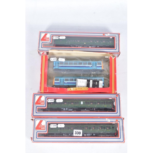 330 - A BOXED HORNBY OO GAUGE CLASS 142 PACER TWO CAR D.M.U SET, No.R867, with part used destination decal... 