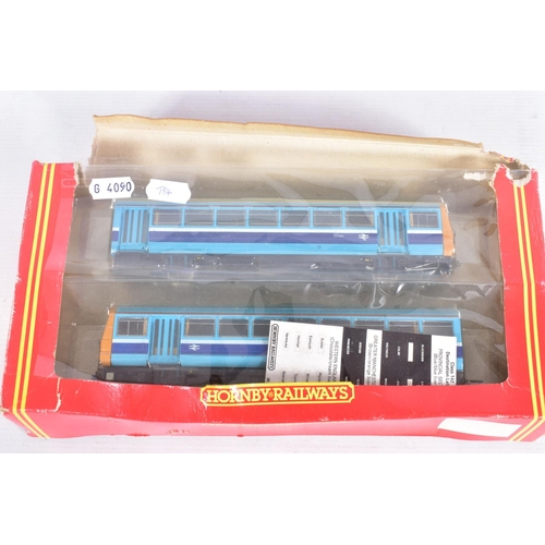 330 - A BOXED HORNBY OO GAUGE CLASS 142 PACER TWO CAR D.M.U SET, No.R867, with part used destination decal... 