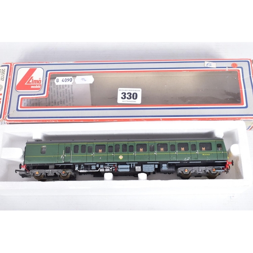 330 - A BOXED HORNBY OO GAUGE CLASS 142 PACER TWO CAR D.M.U SET, No.R867, with part used destination decal... 