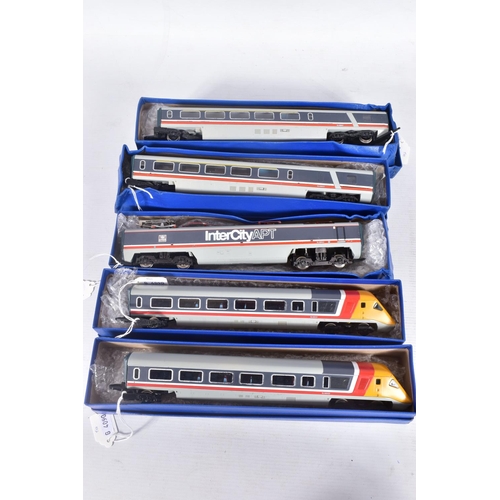 337 - A BOXED HORNBY OO GAUGE FIVE CAR INTERCITY APT SET, 'City of Derby' No.R543, one coach has broken bo... 