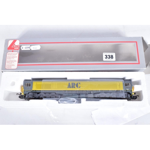 338 - THREE BOXED LIMA OO GAUGE B.R. LOCOMOTIVES, Class 59 (L204839), Class 60 (L205020), Class 92 (L20487... 