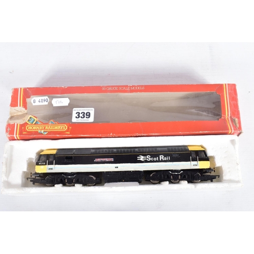 339 - A BOXED HORNBY OO GAUGE CLASS 47 DIESEL, 'Lady Diana Spencer' No.47 712, one nameplate loose, poorly... 