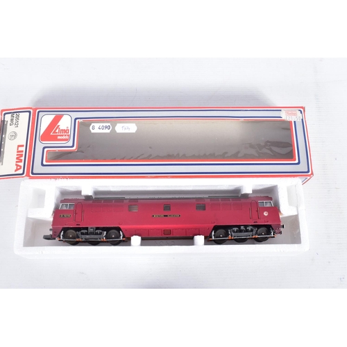 340 - FIVE BOXED OO GAUGE B.R. LOCOMOTIVES, Mainline Class 42 (37-073), Lima Class 50 (x 2) (L205140) and ... 