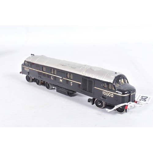 343 - A CONSTRUCTED MODERN TRACTION KITS OO GAUGE WHITEMETAL KIT OF L.M.S. DIESEL No.10000, No.D14, has be... 