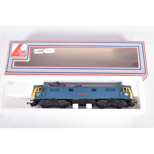 344 - FOUR BOXED LIMA OO GAUGE ELECTRIC AND ELECTRO DIESEL LOCOMOTIVES, Class 73 (x 2) (L205186) with Limi... 