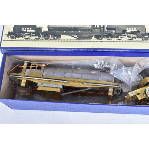 345 - A BOXED PART CONSTRUCTED DJH OO GAUGE WHITEMETAL KIT OF AN L.N.E.R. GARRATT 2-8-0 + 0-8-2 LOCOMOTIVE... 