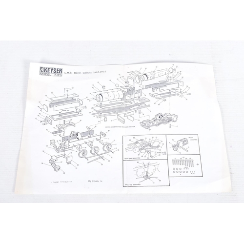 345 - A BOXED PART CONSTRUCTED DJH OO GAUGE WHITEMETAL KIT OF AN L.N.E.R. GARRATT 2-8-0 + 0-8-2 LOCOMOTIVE... 