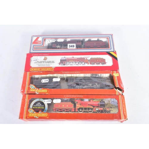 349 - FOUR BOXED OO GAUGE L.M.S. LOCOMOTIVES, Hornby Class 4P (R376), renumbered Lima 'Mogul 'Crab' (L2051... 