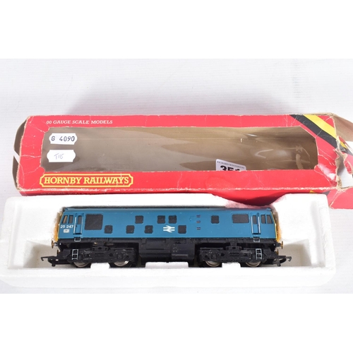 351 - FIVE BOXED OO GAUGE B.R. DIESEL LOCOMOTIVES, Lima Class 20 (L205157) has had some detailing added, H... 