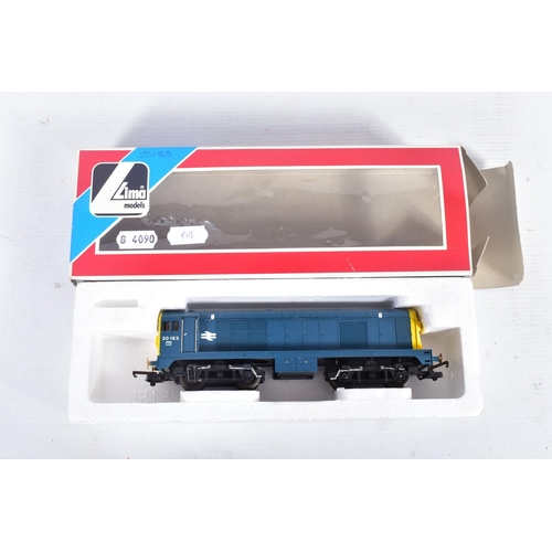 351 - FIVE BOXED OO GAUGE B.R. DIESEL LOCOMOTIVES, Lima Class 20 (L205157) has had some detailing added, H... 