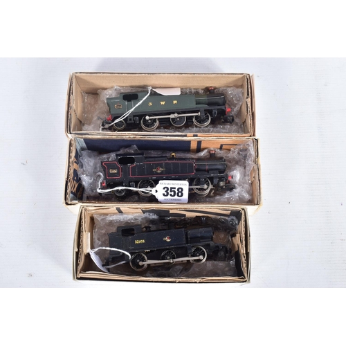 358 - THREE BOXED TRIX HO GAUGE TANK LOCOMOTIVES, Collett class 56XX No.6664, B.R. lined black livery (F10... 