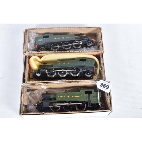 359 - THREE BOXED GRAHAM FARISH OO GAUGE CLASS 81XX PRAIRIE TANK LOCOMOTIVES, 2 x No.8103, the other renum... 