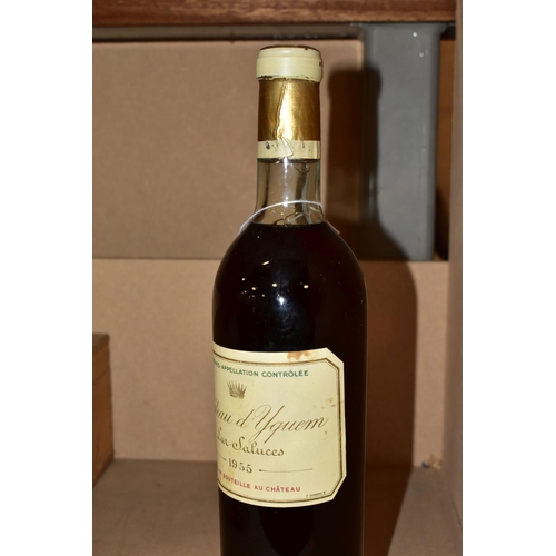 252 - CHATEAU D'YQUEM LUR-SALUCES 1955, 1er Grand Cru Classe, one bottle of the famous Sauternes wine from... 