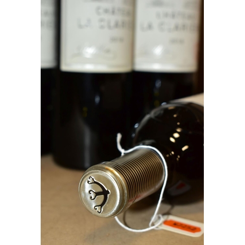 260 - CHATEAU LA CLARIERE 2018, Castillon Cotes De Bordeaux, 14% vol, 750ml, fill levels mid-low neck, all... 