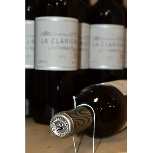 262 - CHATEAU LA CLARIERE LAITHWAITE, six bottles of the outstanding 2015 vintage and three bottles of the... 