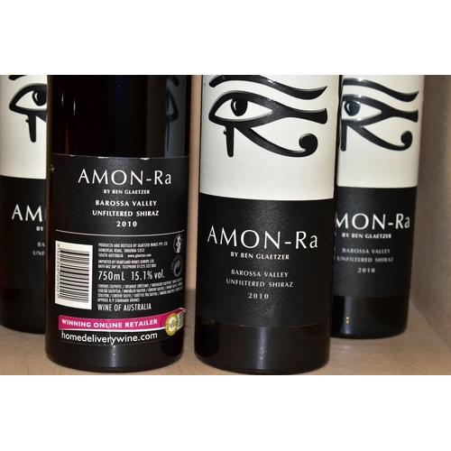 269 - WINE, comprising four bottles of AMON-RA by Ben Glaetzer Barossa Valley Unfiltered Shiraz 2010, 15.1... 