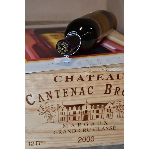 272 - WINE, one case (12 bottles) of CANTENAC BROWN MARGAUX 2000 Grand Cru Classe en 1855, 13% vol, 750ml,... 