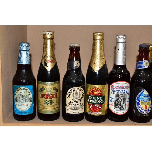 286 - BEER,a collection of approximately sixty-five bottles of beers and ales from several different brewe... 