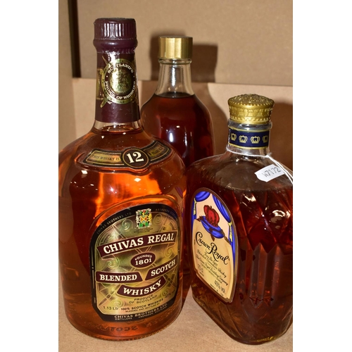 288 - WHISKY, three bottles comprising one vintage bottle of CRAWFORD'S five star blended Scotch whisky, 7... 