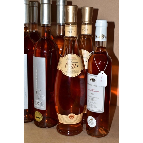 290 - WINE, fourteen bottles of Rose Wine from COTES DE PROVENCE comprising five bottles of DOMAINE SIOUVE... 