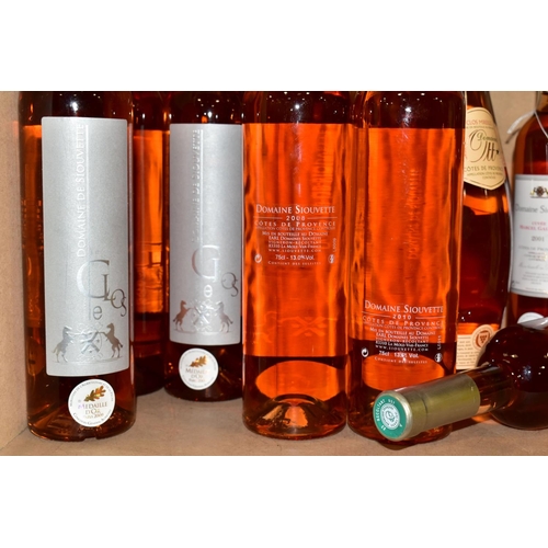 290 - WINE, fourteen bottles of Rose Wine from COTES DE PROVENCE comprising five bottles of DOMAINE SIOUVE... 