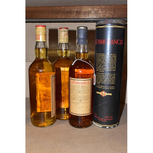 295 - SINGLE MALT, three bottles of GLENMORANGIE comprising one bottle of Glenmorangie Single Highland Mal... 