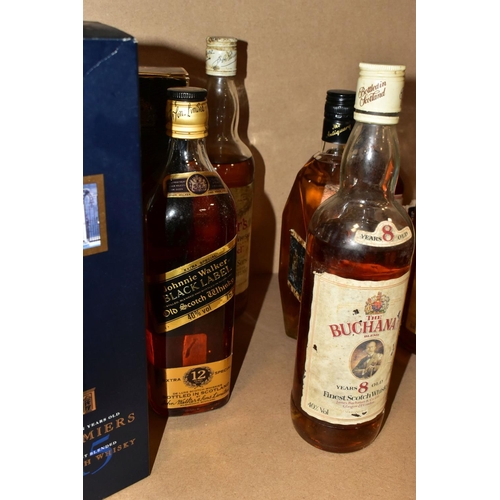 297 - WHISKY, eight bottles of blended Scotch Whisky and one bottle of Bourbon comprising one bottle of 'P... 