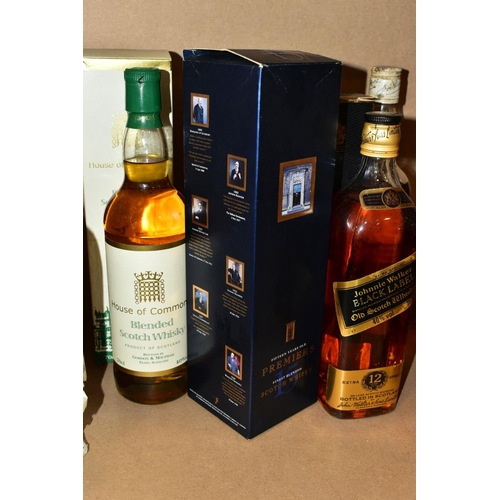 297 - WHISKY, eight bottles of blended Scotch Whisky and one bottle of Bourbon comprising one bottle of 'P... 